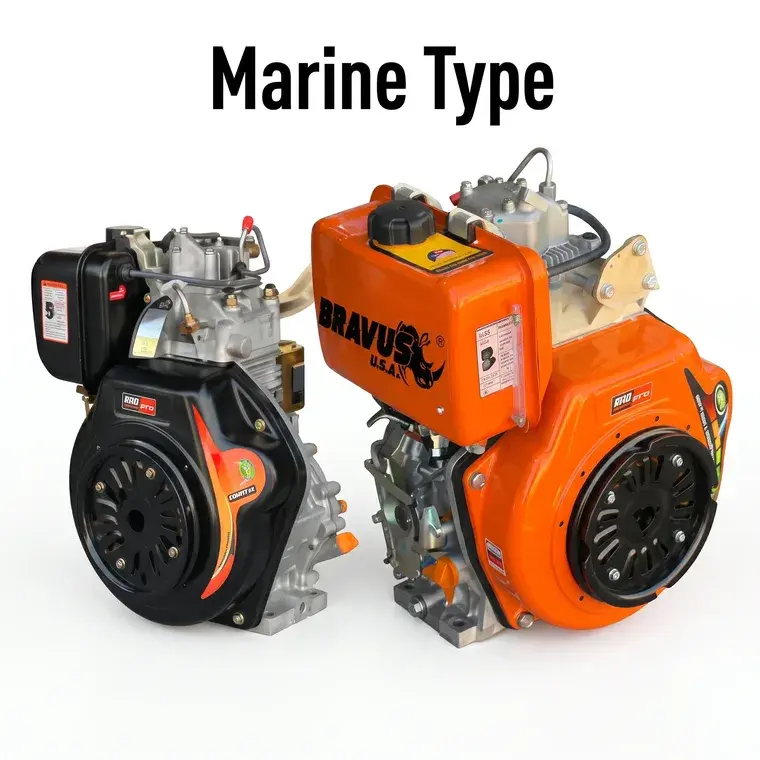 Bravus Diesel Engine 195FS Low Speed
