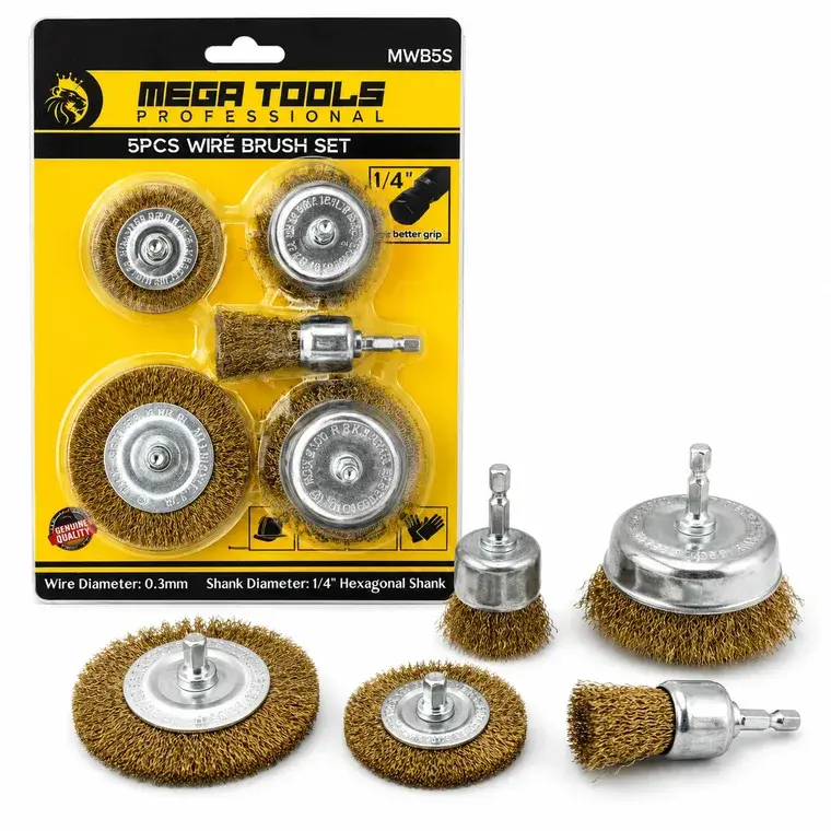5pcs Wire Brush Set