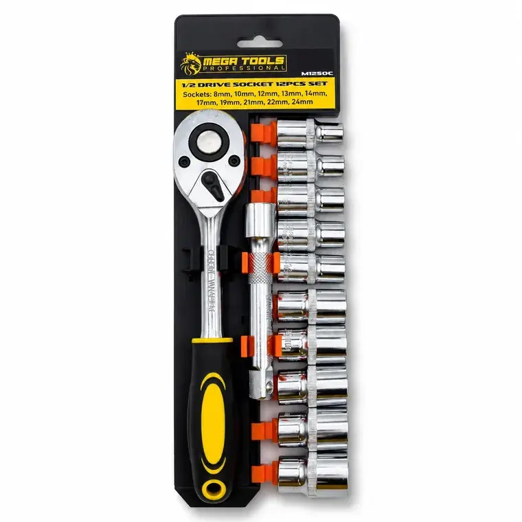 12PCS Half Drive Socket Set