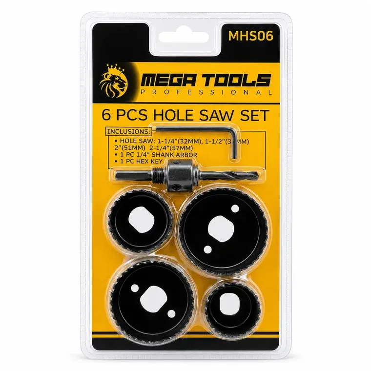 6pcs Hole Saw Set
