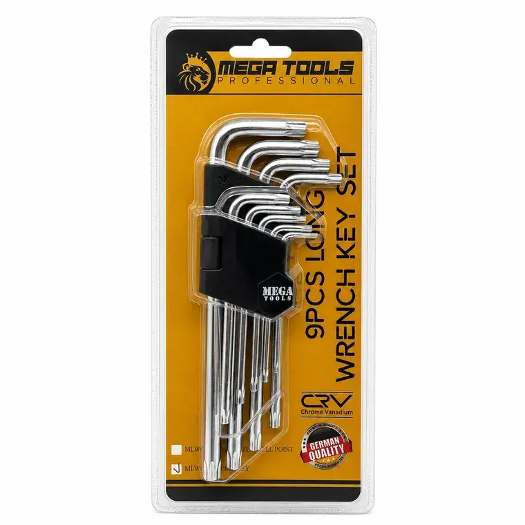 9PCS Long Torx Key Wrench Set