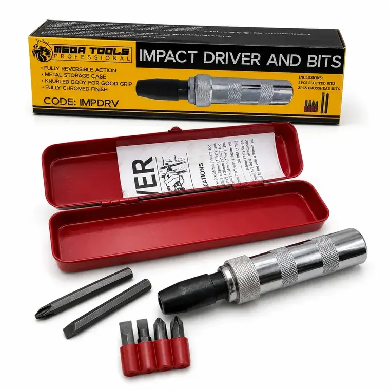 Impact Screwdriver And Bits
