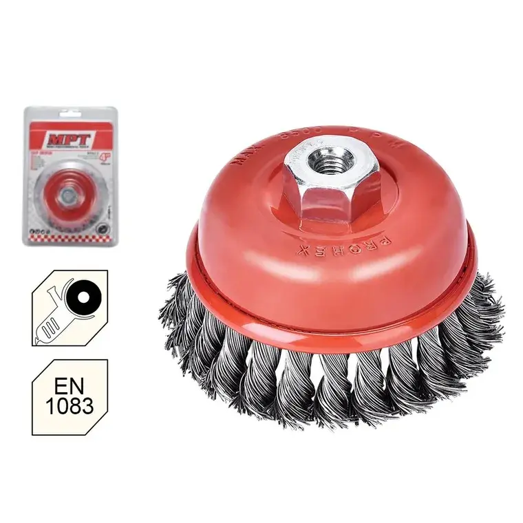 Twisted Wire Cup Brush with Nut
